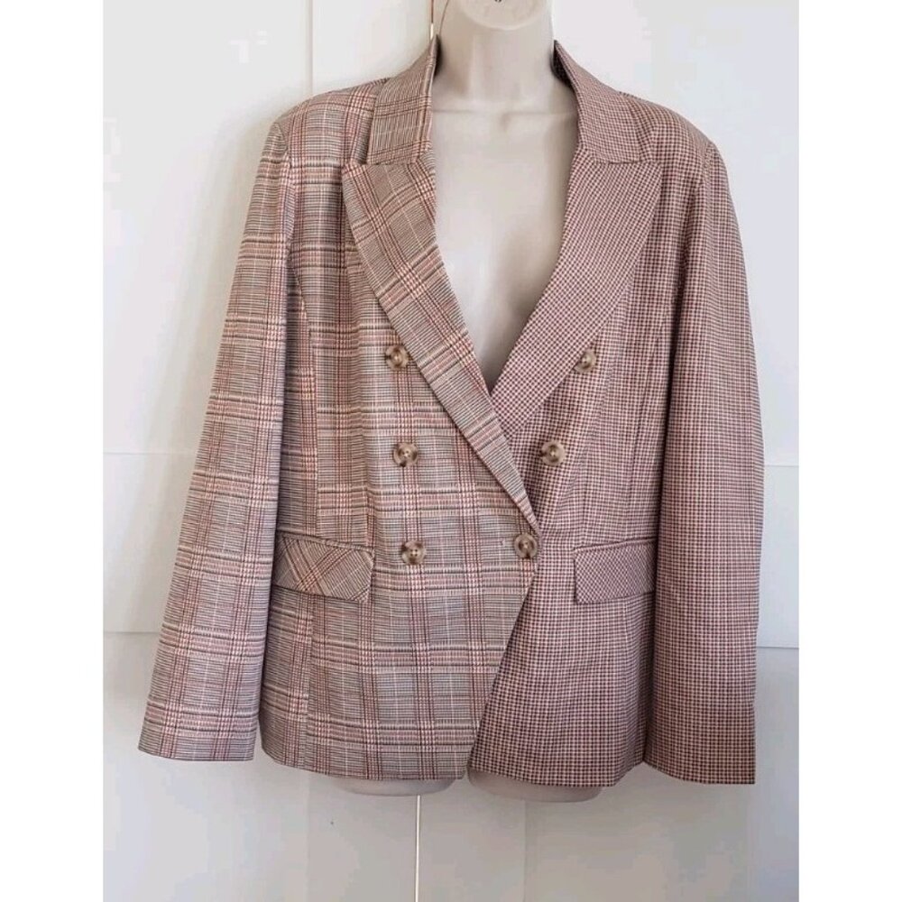NWT LIVERPOOL LOS ANGELES HALF & HALF DOUBLE BREASTED BLAZER XLARGE - Picture 7 of 10